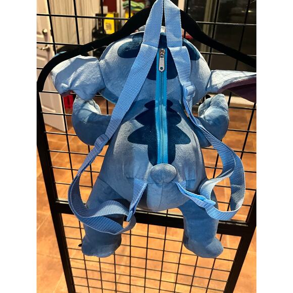 Disney Stitch Full Body Plush Backpack 16" w/Ears Sitting - Picture 3 of 8